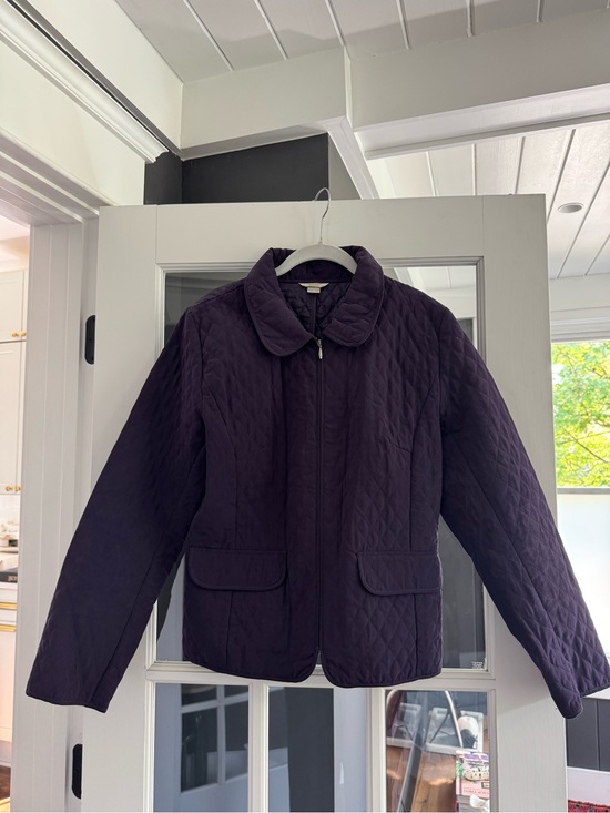Christopher & Banks Jackets & Blazers - Christopher & Banks Quilted Purple Puffer Jacket